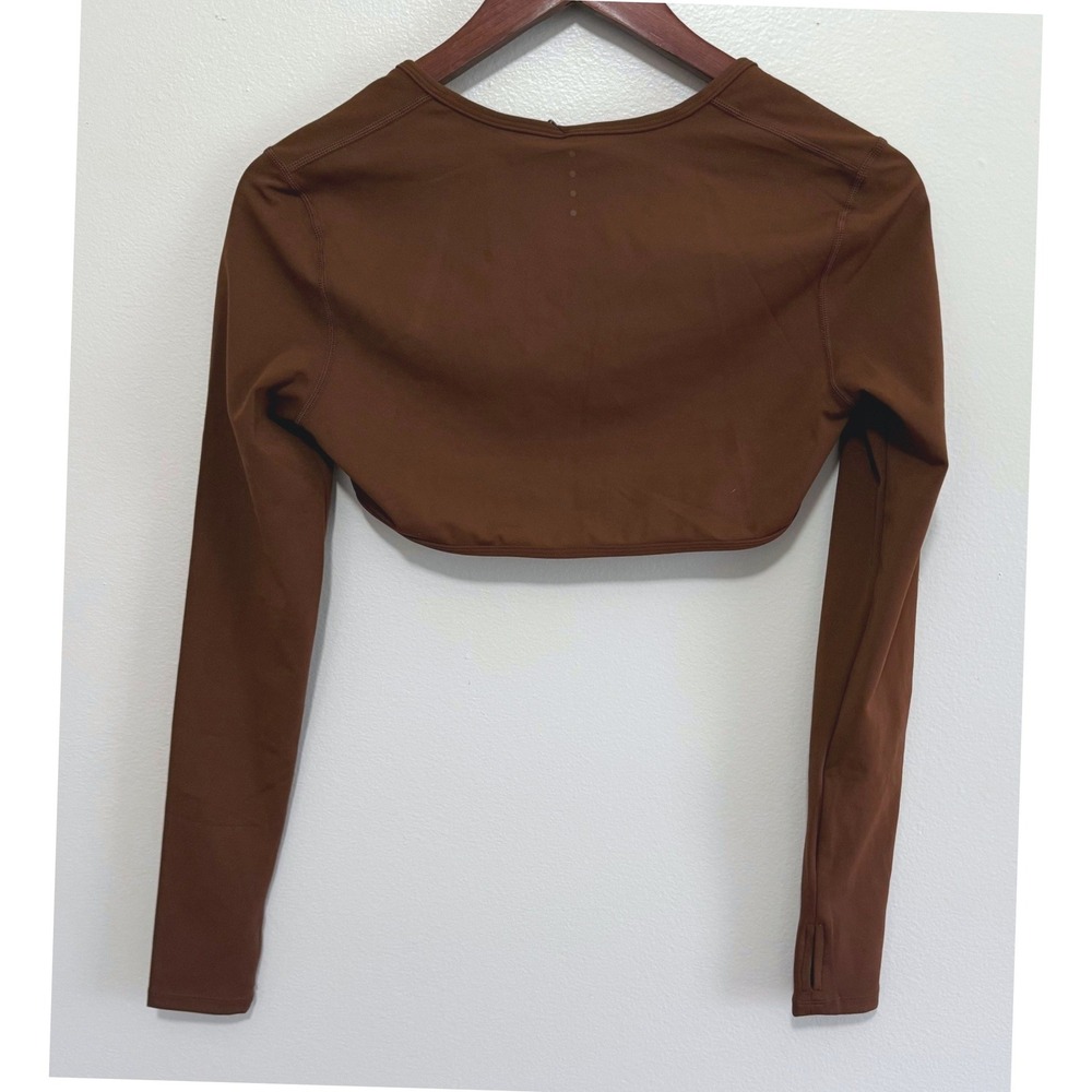 Acta‎ Women's EVO Best Bolero Coconut Brown Long Sleeve Shrug Size Small NWT - Picture 3 of 8